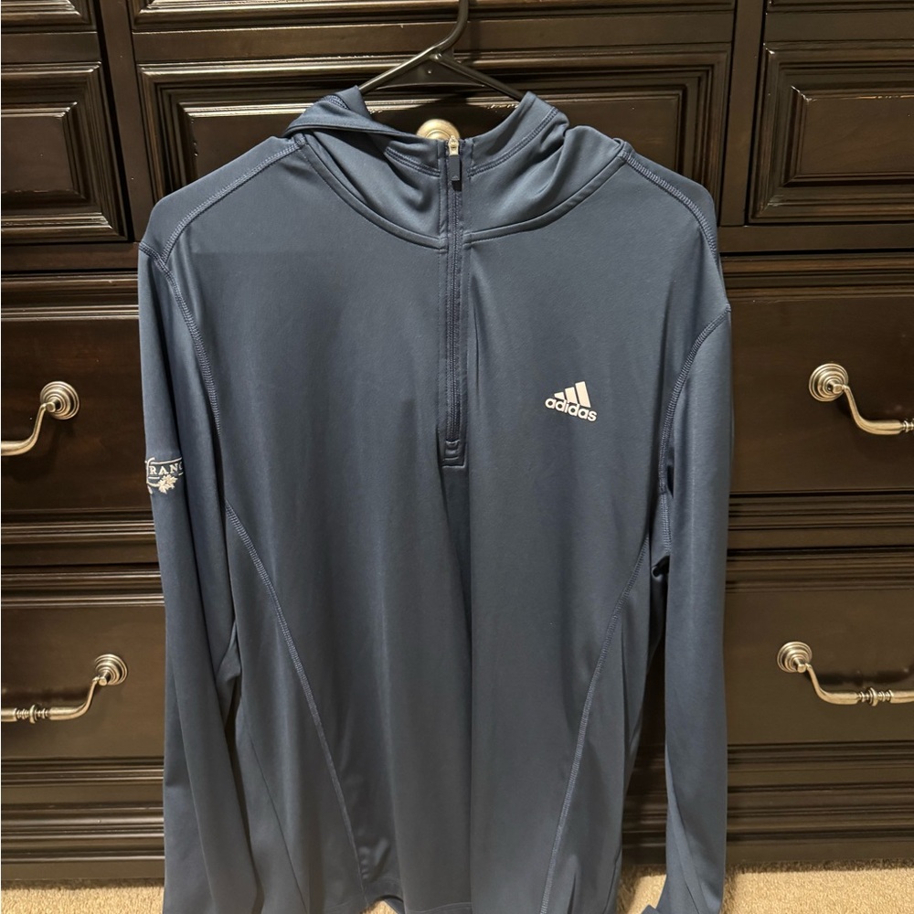 Adidas Navy Blue Q zip Hoodie ft. The Ranch Golf Club